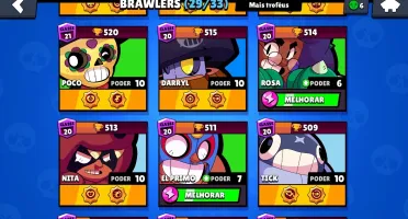 Conta brawn stars 14.2k troféus, 14 skins 23 star powers