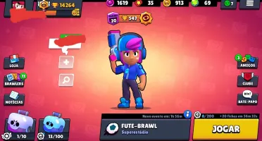 Conta brawn stars 14.2k troféus, 14 skins 23 star powers