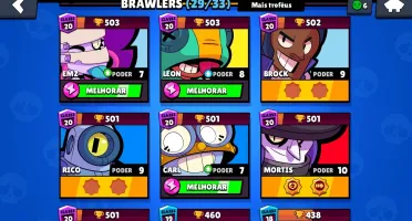 Conta brawn stars 14.2k troféus, 14 skins 23 star powers