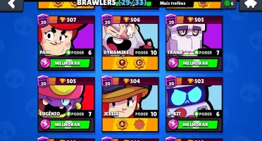 Conta brawn stars 14.2k troféus, 14 skins 23 star powers