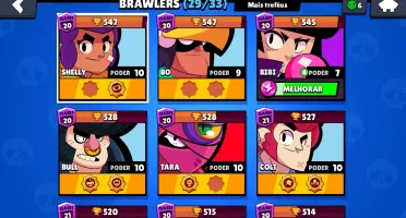 Conta brawn stars 14.2k troféus, 14 skins 23 star powers