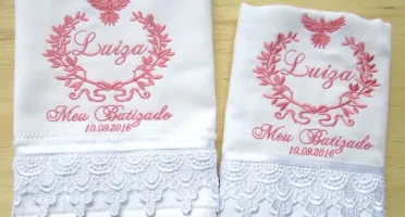 Kit Batizado com Toalha e Fralda de Ombro