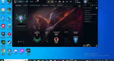Conta League of Legends com 107 skins