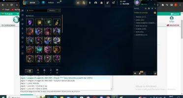 Conta League of Legends com 107 skins