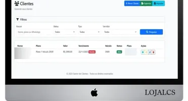 Gestor de Clientes Rastreamento Veicular cobrança Manual