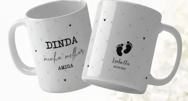 Caneca Personalizada para Dindo ou Dinda