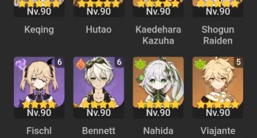 Conta Genshin Impact AR.60 (todos os arcontes) SEM VINCULOS 