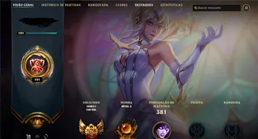 Conta LOL GOLD 1, Todos os champs, 116 skins 41k blue essenc