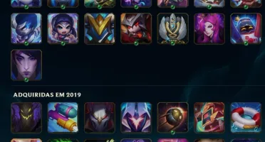 Conta com 159 skins e 141 campeões