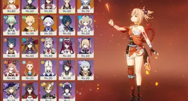 Ganyu, Yoimiya, Mona, Qiqi, 2 armas 5* Ar45