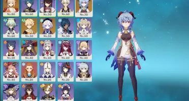 Ganyu, Yoimiya, Mona, Qiqi, 2 armas 5* Ar45