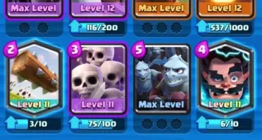 Conta Clash Royale N11, 5307 Troféus, Arena master II