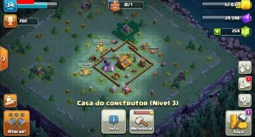 CONTA CLASH OF CLANS CV 5 COM TROCA DE NICK DISPONIVEL