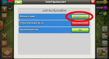 CONTA CLASH OF CLANS CV 5 COM TROCA DE NICK DISPONIVEL