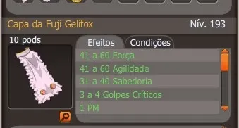 Set Fuji completo já magiado, para str, ou agi, (Spiritia)
