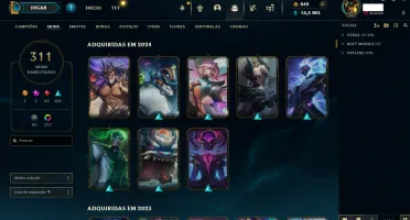 Conta Lol De 2013 / 311 Skins / Todos Campeões