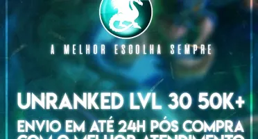 CONTA SMURF | PODE MUDAR NICK | UNRANKED |COM 50.000 DE EA