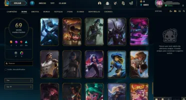 VENDO CONTA LOL - 69 SKINS - 1139 REAIS GASTOS