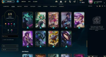 VENDO CONTA LOL - 69 SKINS - 1139 REAIS GASTOS