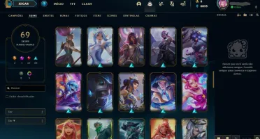 VENDO CONTA LOL - 69 SKINS - 1139 REAIS GASTOS