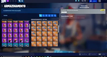 CONTA FORTNITE 70+ skins e CAVALEIRO NEGRO com 2MIL VBUCKS +