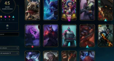 conta LoL unranked 45 skins