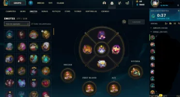 Conta League of legends desde a s3, lvl 573, 145 skins