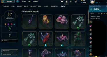 Conta League of legends desde a s3, lvl 573, 145 skins