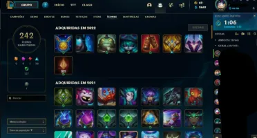 Conta League of legends desde a s3, lvl 573, 145 skins