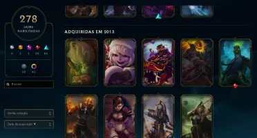 Conta Lol - 280 Skins Icones Raros