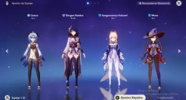 CONTA AR10 - COM GANYU, RAIDEN, KOKOMI E MONA
