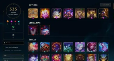 Conta League Of Legends 700 Skins Todos Campeões