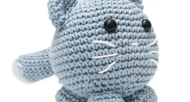 Gato Bola em amigurumi