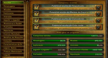 Retail wow 950+Mount's + 48k Achiev. +1550Pets