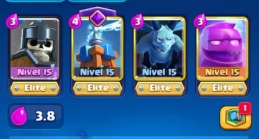 Vende-se Conta do Clash Royal nivel 63, com 3 mil gemas