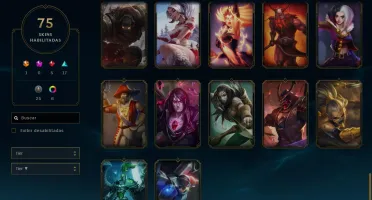 Conta de lol ( League of Legends) 75 skins. todos campeões.