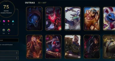 Conta de lol ( League of Legends) 75 skins. todos campeões.
