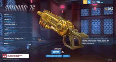 Conta Overwatch Level 1000 com muitas skins
