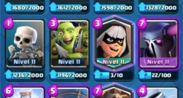 Clash royale conta nível 12, bem upada, todas as cartas