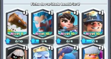 Clash royale conta nível 12, bem upada, todas as cartas
