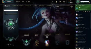 conta de lol gold 1 quase plat 4 ja mmr alto
