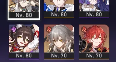 Conta Honkai Star Rail Seele + Jing Y + Loba Prat + Luocha