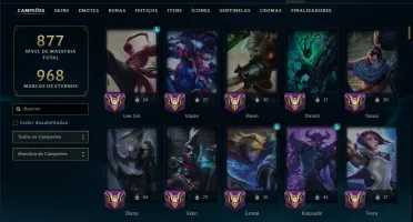 Prata 2 com TODOS os Champs e 247 Skins + Skins no Valorant