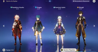 Nahida + Raiden +Zhongli+ Kazuha+biz