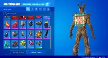 Conta Fortnite 25 skins, com passe temporada 4 comprado