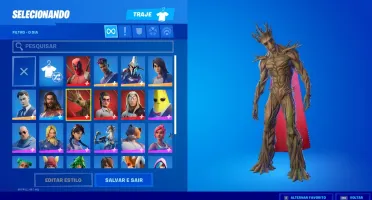 Conta Fortnite 25 skins, com passe temporada 4 comprado