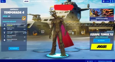 Conta Fortnite 25 skins, com passe temporada 4 comprado