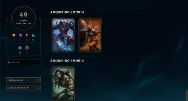 Conta LOL: Prata V 49 skins (2 Ult), 77 champ Pronta Entrega