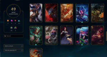 Conta LOL: Prata V 49 skins (2 Ult), 77 champ Pronta Entrega