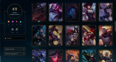 Conta LOL: Prata V 49 skins (2 Ult), 77 champ Pronta Entrega